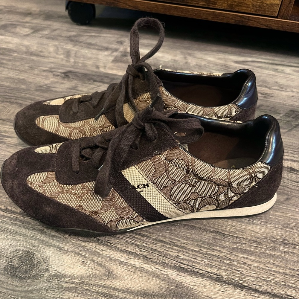 Coach suede trainers